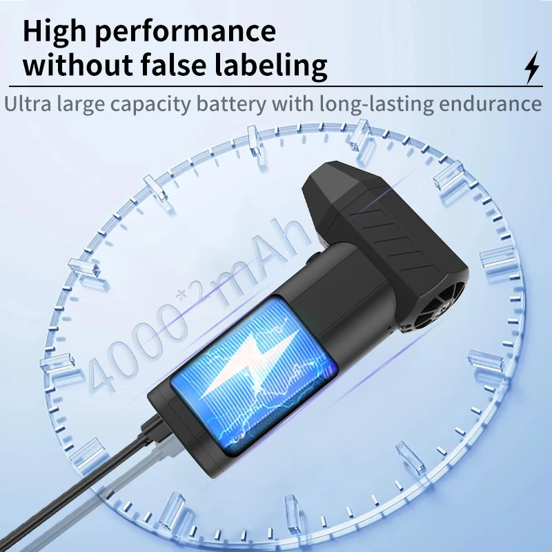 CROSSGUN X6 Pro Turbo Jet Fan – Powerful Portable Dust Blower with LED - Image 6