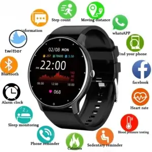 LIGE Smart Watch Full Touch Screen Bluetooth 5.2 Call IP67 Waterproof Fitness Tracker